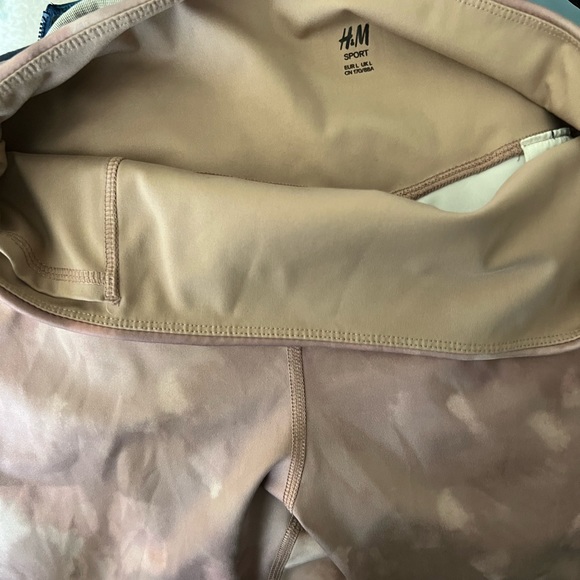 H&M Sport crop pants women size large, pink - Picture 4 of 6